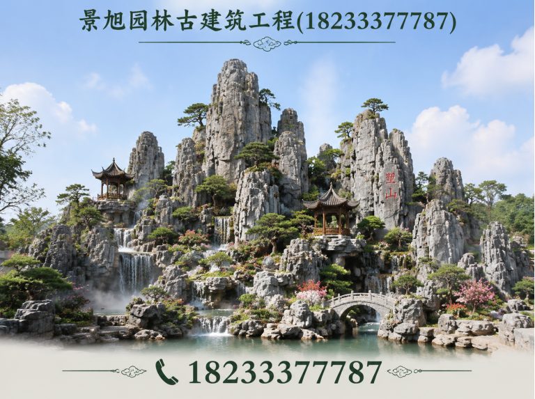 高阳县仿古牌楼展示图